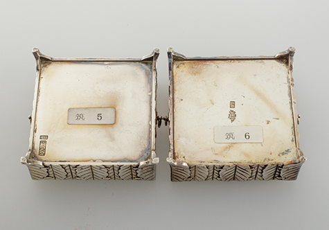 〔刻印〕柏葉筥形ボンボニエール