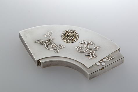 重扇形松竹梅文ボンボニエール蓋