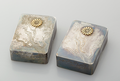 箱形桐文ボンボニエール蓋