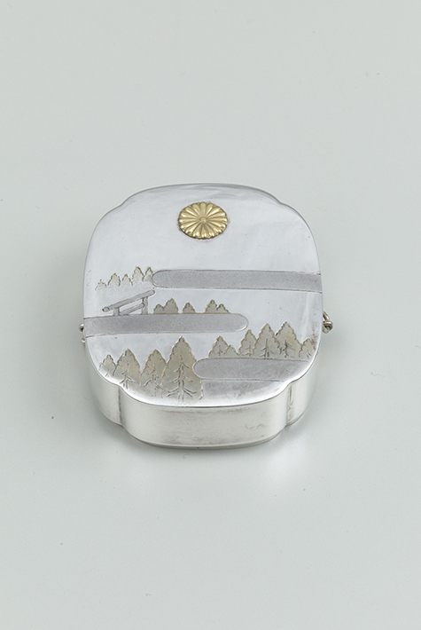 入隅箱形鳥居杉木立文ボンボニエール