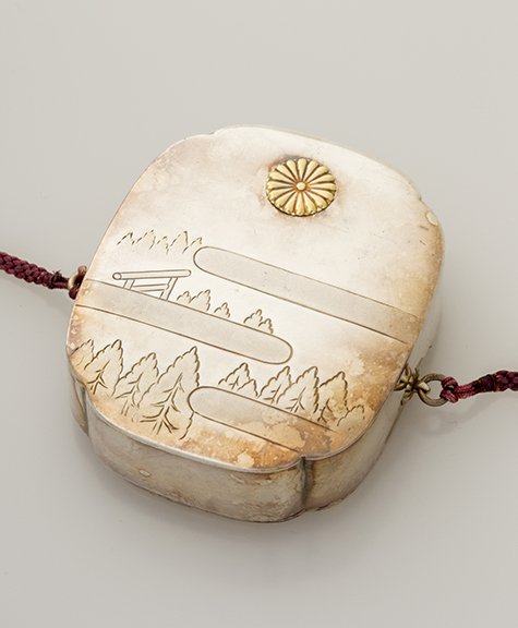 入隅箱形鳥居杉木立文ボンボニエール