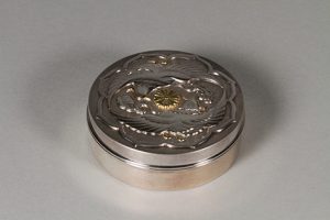 丸形鴛鴦文ボンボニエール