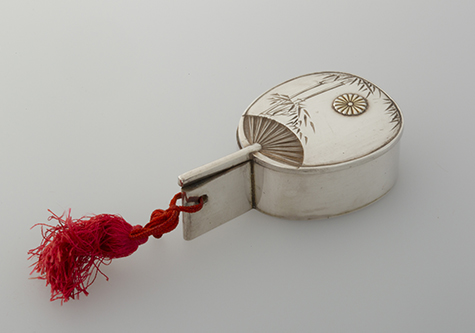 団扇形竹文ボンボニエール