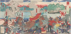 永島孟斎画「箱館大戦争之図」