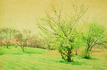 ニ世五姓田芳柳「春郊」